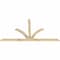Ekena Millwork Richland Rough Sawn Timber Gable Bracket, Douglas Fir, 96"W x 52"H x 2"D x 4"F, 13/12 Pitch GBW096X52X0204RIC00RDF - alternate 4